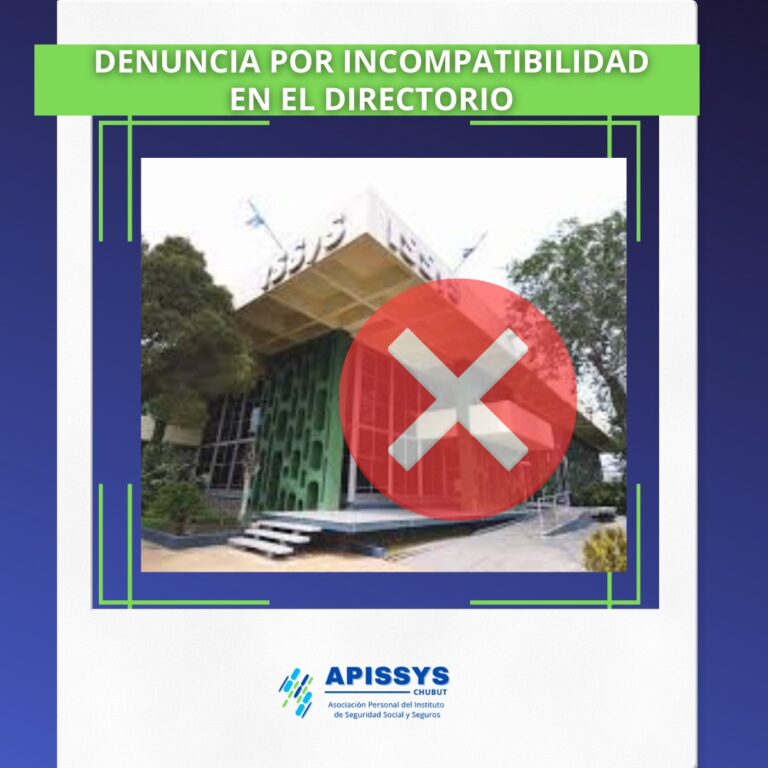 Denunciamos incompatibilidad en el ISSyS