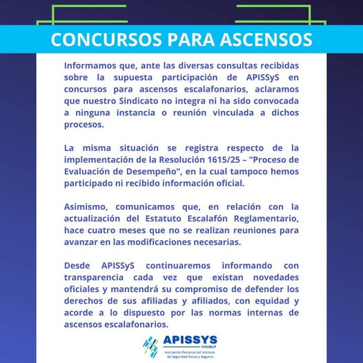 CONCURSOS Y ASCENSOS