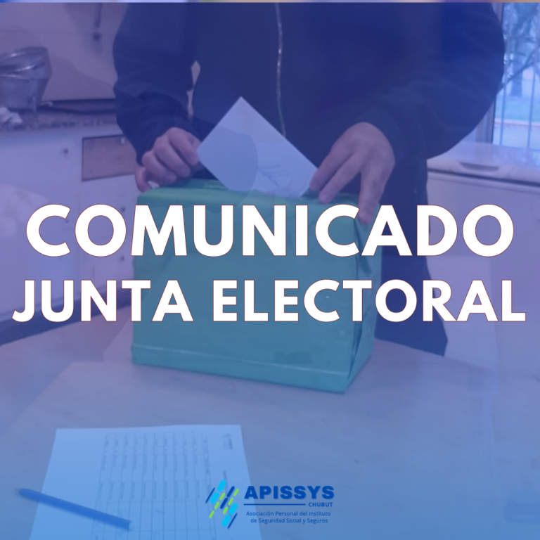 Información de la Junta Electoral de APISSyS